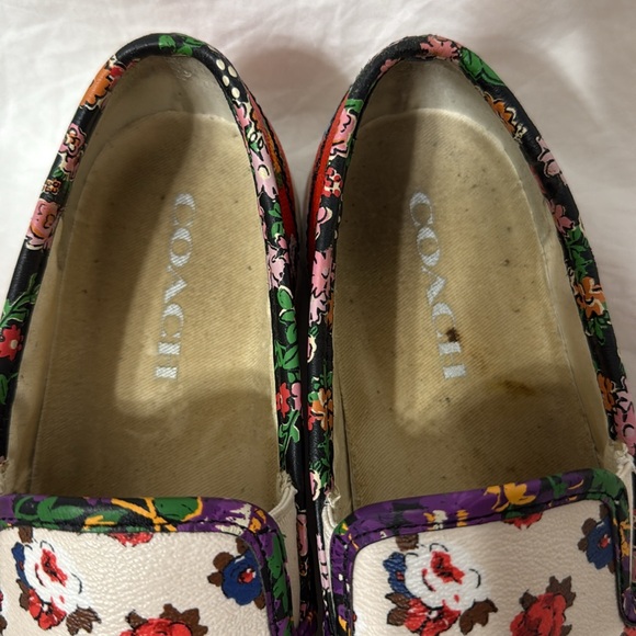 Women’s Coach Floral Parkside Tea Rose Slip-On Sneakers. Size 7 - Picture 4 of 11